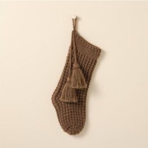 NEW Hearth & Hand 20” Waffle Knit Stocking - Brown